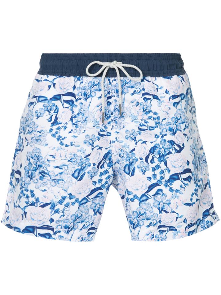 Venroy Printed Swim Shorts - White