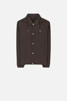 Ami Alexandre Mattiussi Hooded Jacket, Men's, Size: Small, Brown, Polyamide