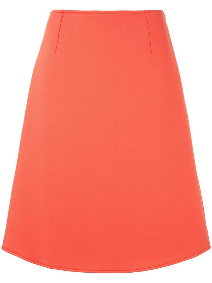 Anteprima Plain A-line Skirt - Orange