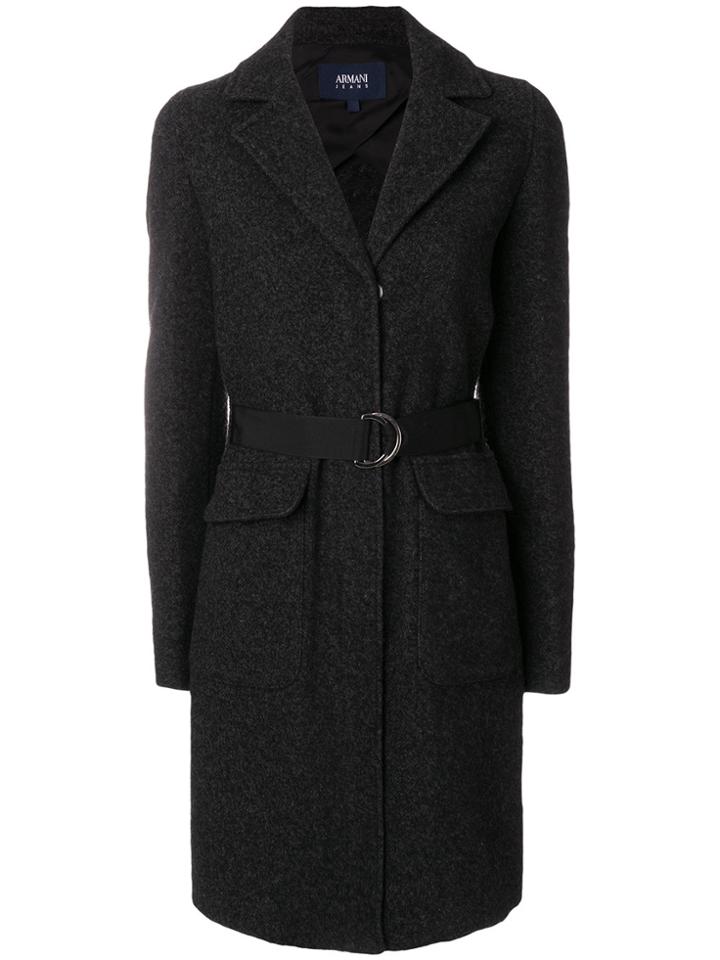 Armani Jeans Knitted Coat - Black