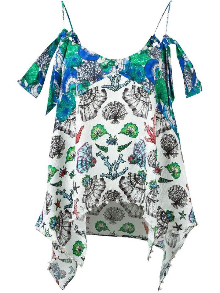 Emilio Pucci Shell Print Cami Top