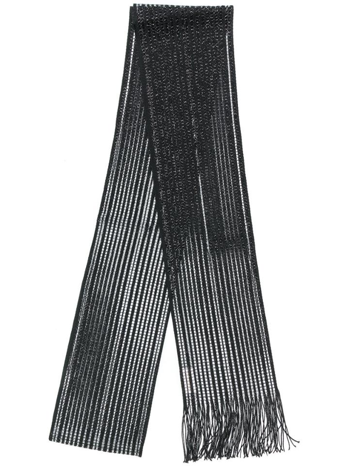 Chloé Slim Lurex Scarf - Black