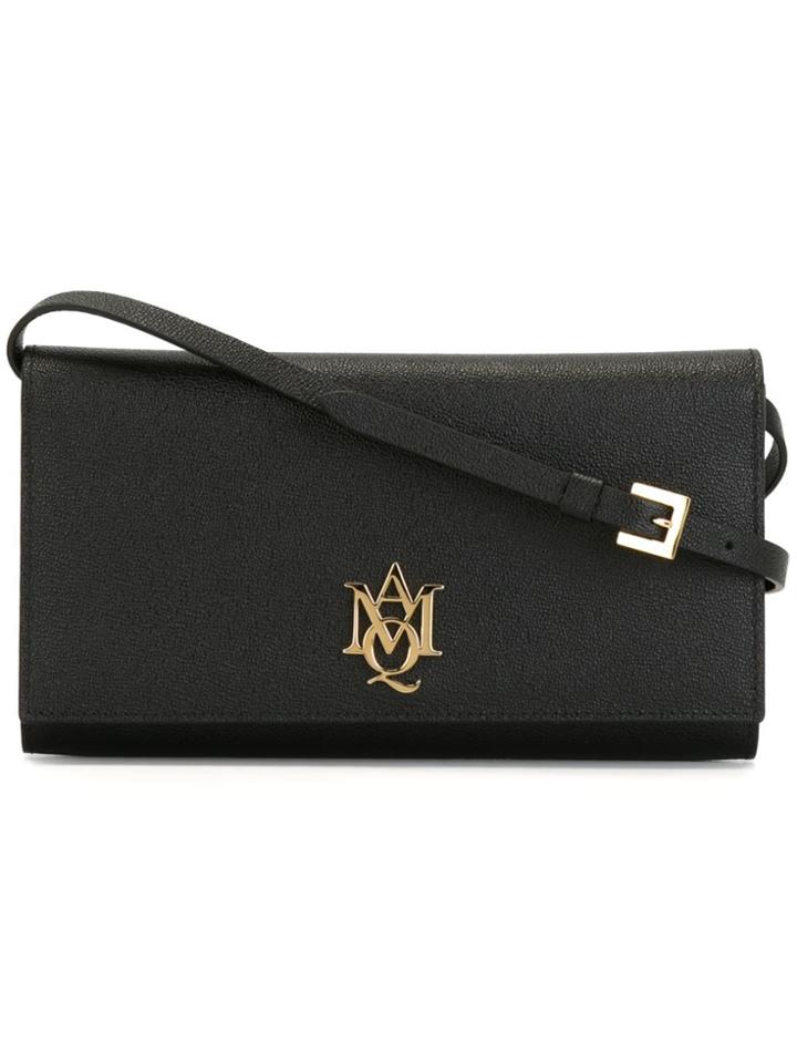 Alexander Mcqueen Amq Pouch With Strap - Black