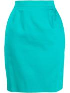 Yves Saint Laurent Pre-owned 1980s Pencil Skirt - Blue