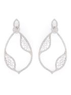 Joëlle Jewellery Diamond Teardrop Earrings - Metallic