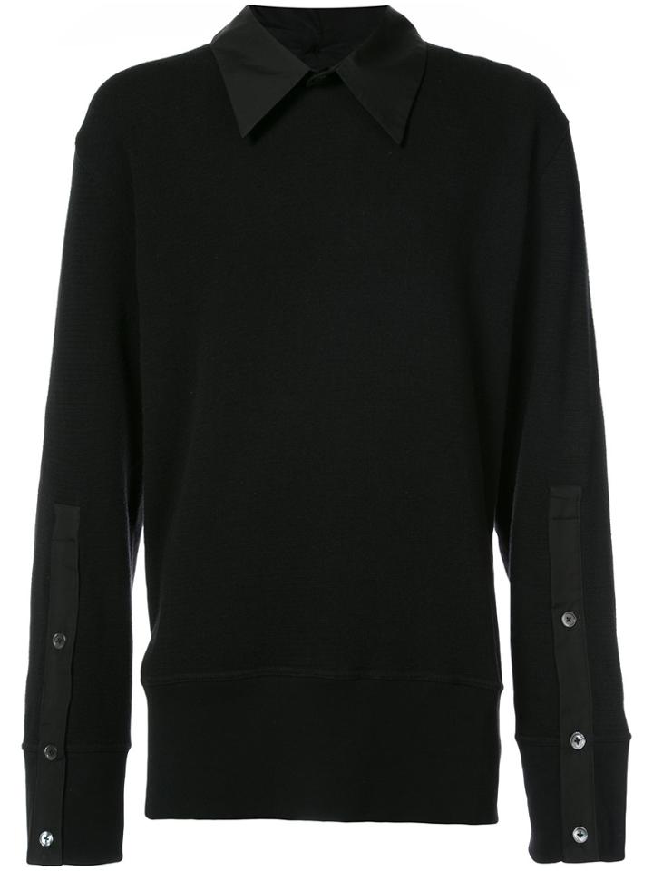 Ann Demeulemeester Collared Sweater - Black