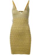 Kenzo Open Back Dress, Women's, Size: Small, Green, Polyester/viscose/metallized Polyester