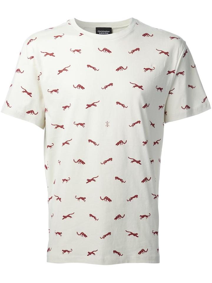 Christopher Raeburn 'snow Leopard' T-shirt, Men's, Size: Small, White, Cotton