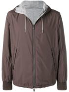 Ermenegildo Zegna Hooded Lightweight Jacket - Brown