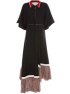 Jw Anderson Knitted Polo Dress - Black