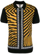 Versus - Diagonal Stripes Polo Shirt - Men - Cotton - 50, Black, Cotton