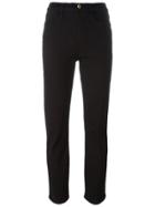 Frame Denim Mid-rise Straight Jeans - Black