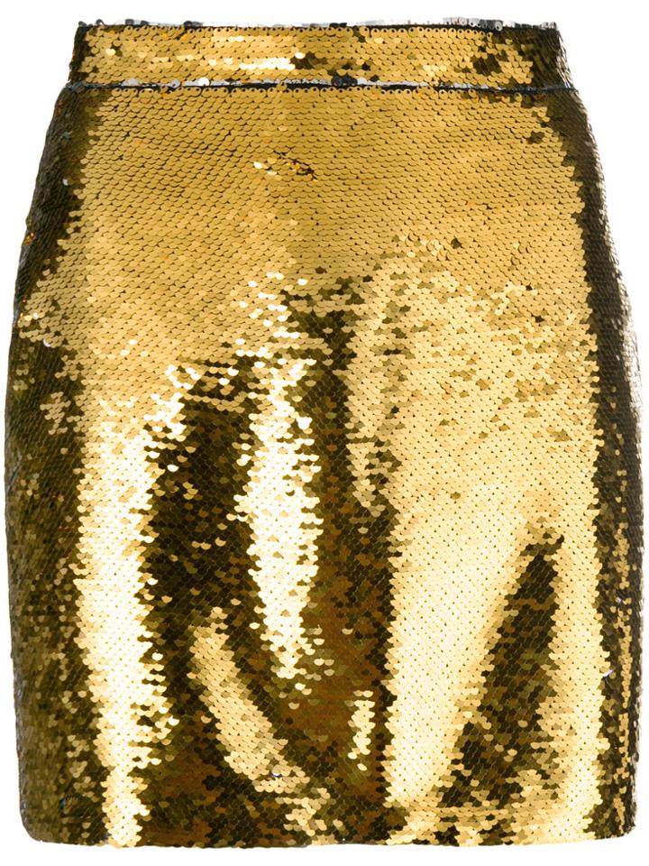 Amen Sequin Mini Skirt - Metallic