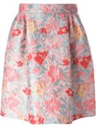Antonio Marras Brocade Baloon Skirt, Women's, Size: 38, Blue, Polyester/polyamide/acetate/silk