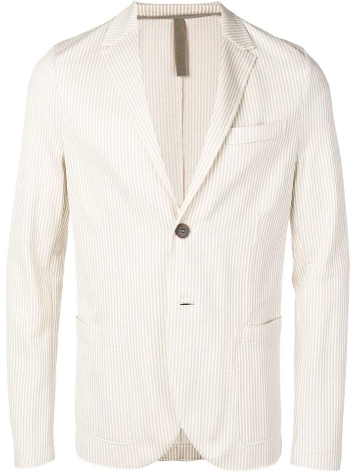 Harris Wharf London Pinstripe Blazer - Neutrals