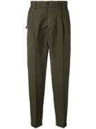 Pt01 Relaxed Straight Trousers - Green