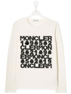 Moncler Kids Teen Anagram T-shirt - Neutrals