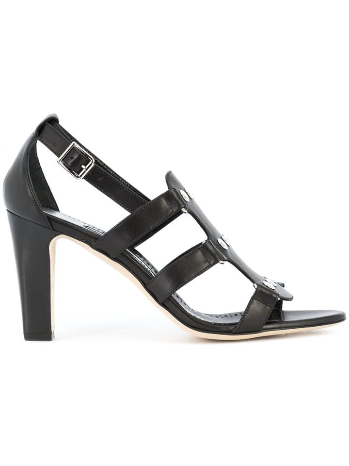 Manolo Blahnik Iaca Studded Sandals - Black
