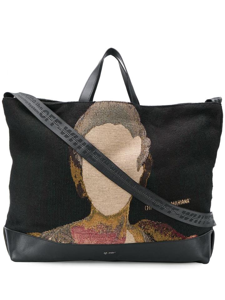 Off-white Mariana Portrait Tote Bag - Black