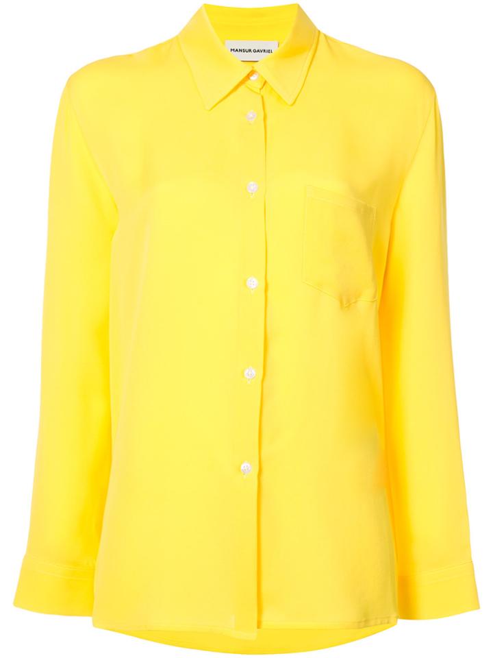 Mansur Gavriel Long-sleeved Shirt - Yellow & Orange