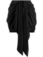 Magda Butrym Yokohama Front-tie Mini Skirt - Black