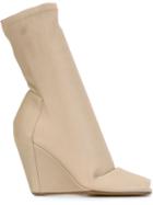 Rick Owens Wedge Booties, Women's, Size: 38, Nude/neutrals, Leather