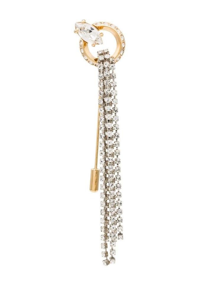 Miu Miu Embellished Chain Brooch - Spilla