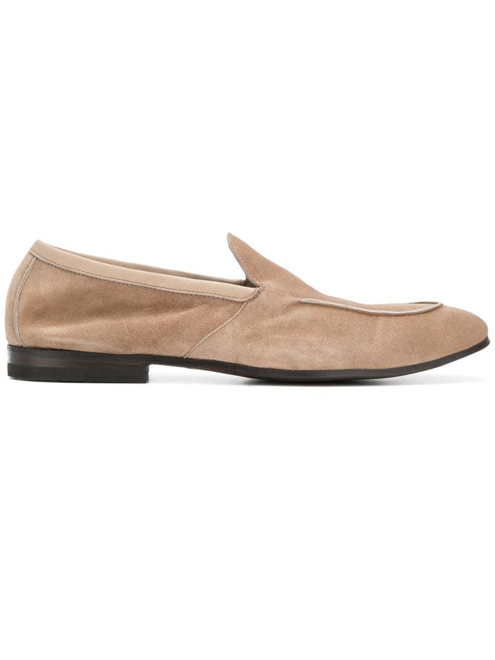 Henderson Baracco Almond Toe Loafers - Nude & Neutrals