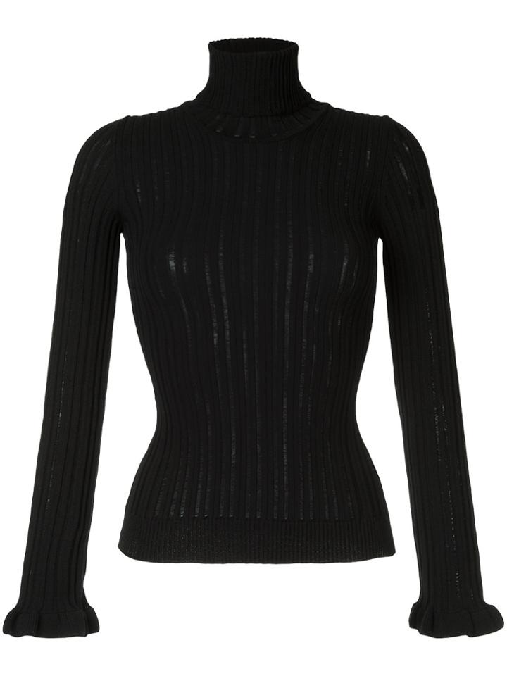 I Am Studio Flared Hem Jumper - Black
