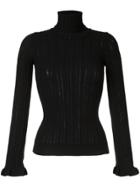 I Am Studio Flared Hem Jumper - Black