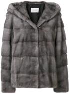 Yves Salomon Mink Fur Jacket - Grey