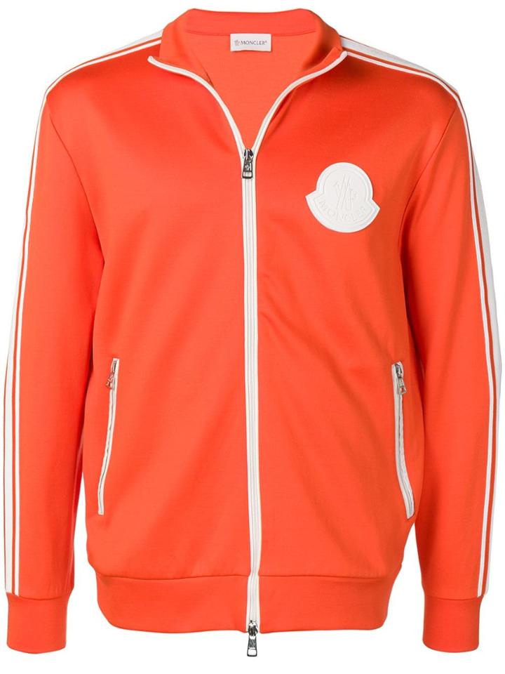 Moncler Zip-up Sweatshirt - Orange