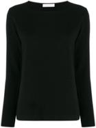 Fabiana Filippi Round Neck Slim-fit Jumper - Black