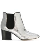 Dvf Diane Von Furstenberg Sequinned Ankle Boots - Metallic