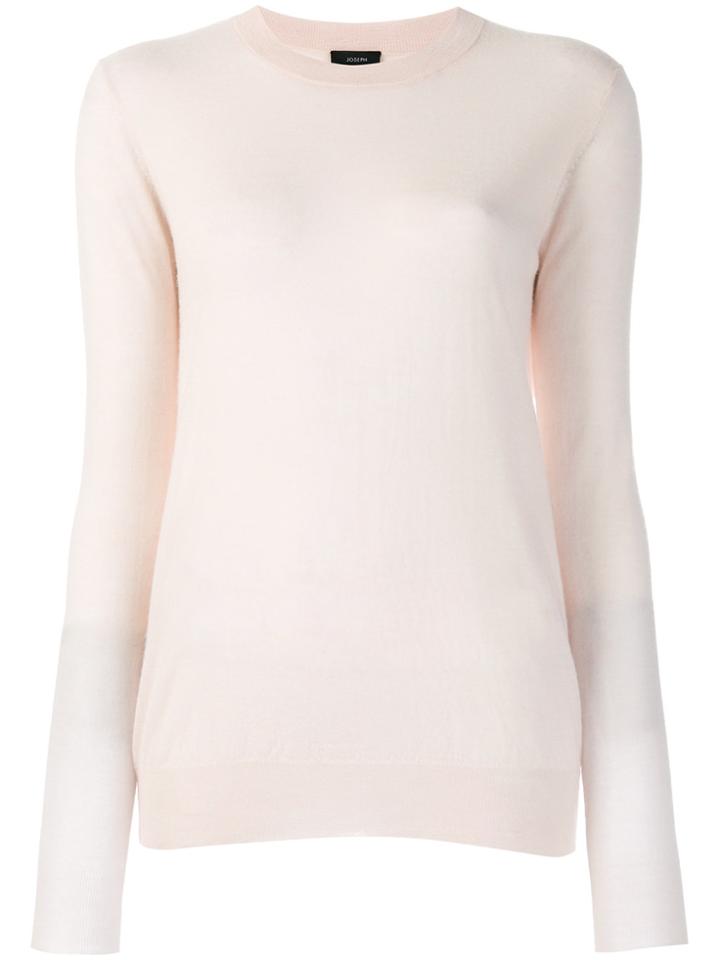 Joseph Basic Round Neck Jumper - Pink & Purple