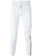 Dsquared2 Tidy Biker Jeans, Men's, Size: 52, White, Cotton/spandex/elastane