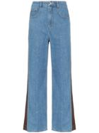 Sjyp Panelled Flare Jeans - Blue