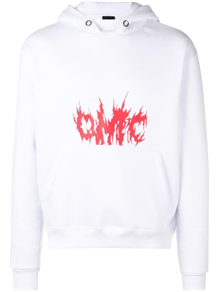 Omc Printed Logo Hoodie - White