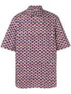 Valentino Scalloped Logo-print Shirt - Blue