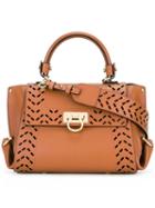 Salvatore Ferragamo 'sofia' Tote, Brown, Calf Leather