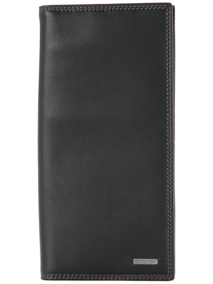 Cerruti 1881 Logo Plaque Cardholder Wallet - Black