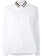 Kenzo - Sequin Collar Shirt - Women - Cotton - 38, White, Cotton