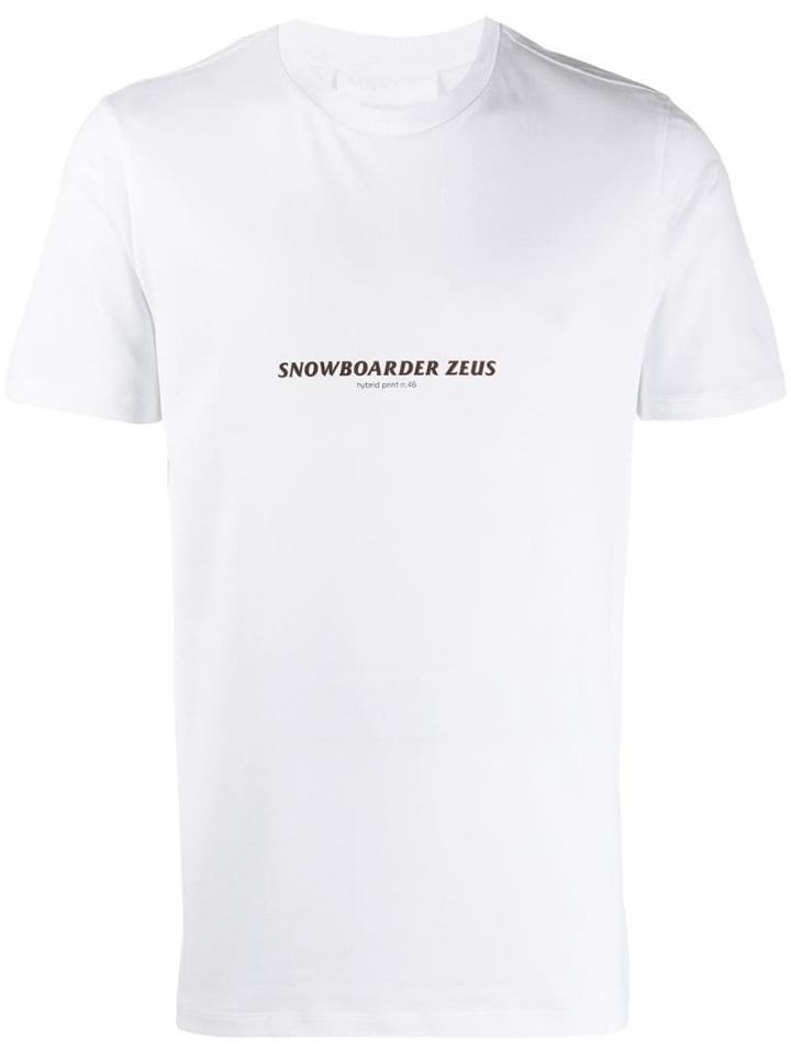 Neil Barrett Snowboarder Zeus T-shirt - White
