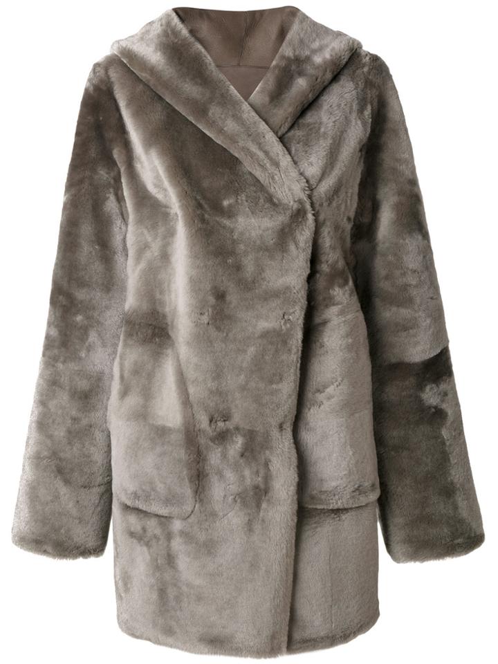 Sylvie Schimmel Hooded Coat - Grey