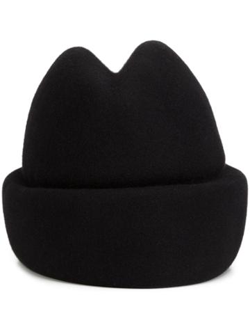 Gigi Burris Millinery Pinched Crown Hat - Black