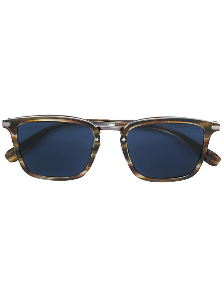 Brioni Square Frame Sunglasses - Brown