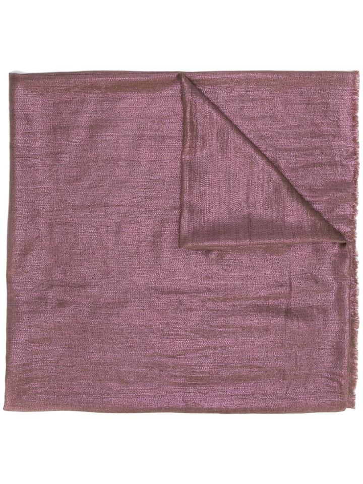 Brunello Cucinelli Frayed-hem Oversized Scarf - Pink