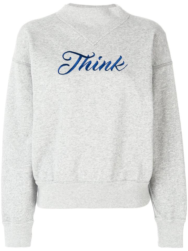 Isabel Marant Étoile - Think Sweatshirt - Women - Cotton/polyester - 34, Grey, Cotton/polyester