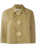 Givenchy Cropped Buttoned Jacket - Brown