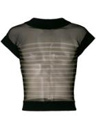 Jean Paul Gaultier Vintage Matelot Sheer T-shirt - Black